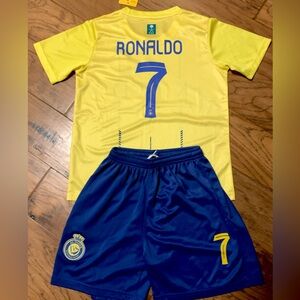 Ronaldo Al Nassir Kids Youth Soccer Jersey Small Size 24 Age 6-7